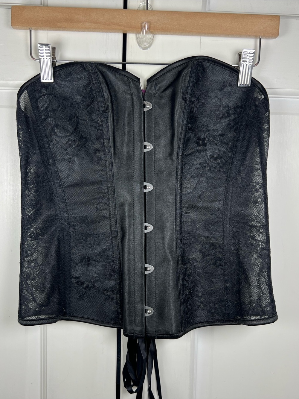 NWT Adore Me Ashoka Boned Corset Sheer Lace Size Medium - Picture 4 of 12